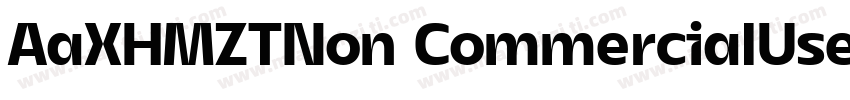 AaXHMZTNon CommercialUse字体转换